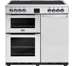 BELLING Gourmet 90E PROF STA 90 cm Dual Fuel Range Cooker - Stainless Steel
